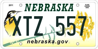 NE license plate XTZ557