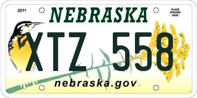 NE license plate XTZ558