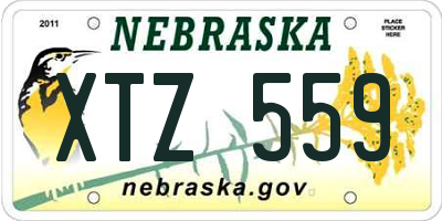NE license plate XTZ559