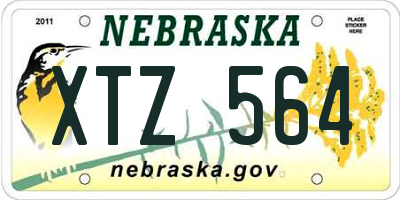 NE license plate XTZ564