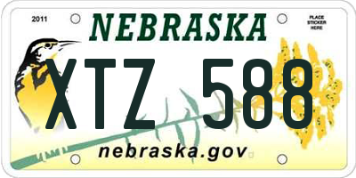NE license plate XTZ588