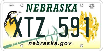 NE license plate XTZ591
