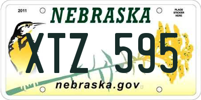 NE license plate XTZ595