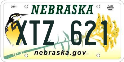 NE license plate XTZ621