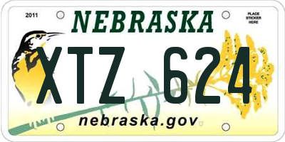 NE license plate XTZ624