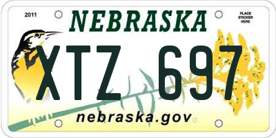NE license plate XTZ697