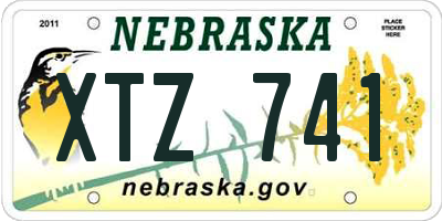 NE license plate XTZ741