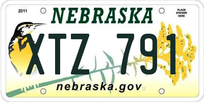 NE license plate XTZ791
