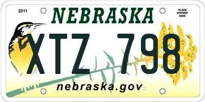 NE license plate XTZ798