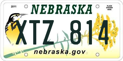 NE license plate XTZ814