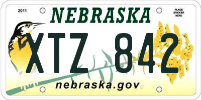 NE license plate XTZ842