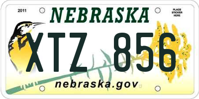 NE license plate XTZ856