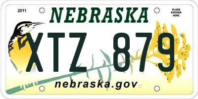 NE license plate XTZ879