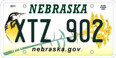 NE license plate XTZ902