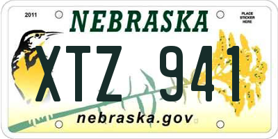 NE license plate XTZ941