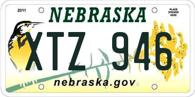NE license plate XTZ946