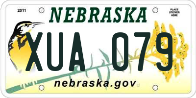 NE license plate XUA079