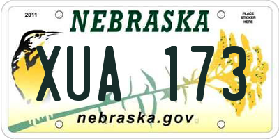 NE license plate XUA173