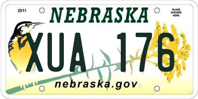 NE license plate XUA176