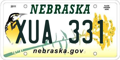 NE license plate XUA331