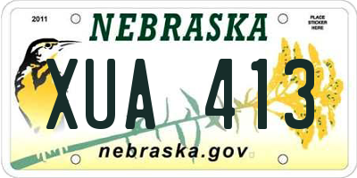 NE license plate XUA413