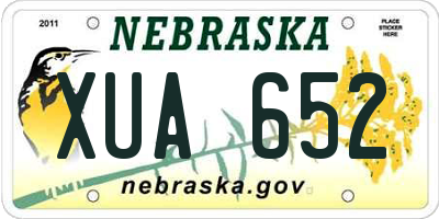 NE license plate XUA652