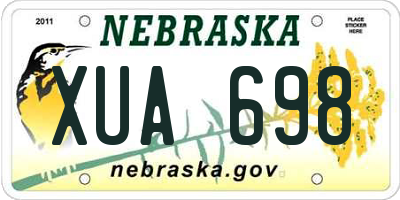 NE license plate XUA698
