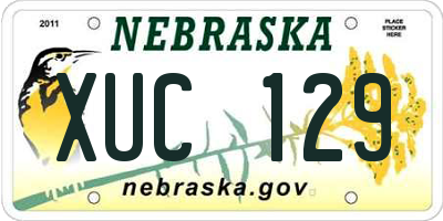 NE license plate XUC129