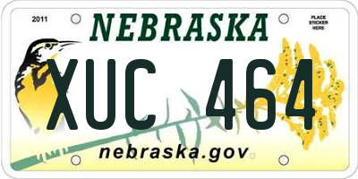 NE license plate XUC464