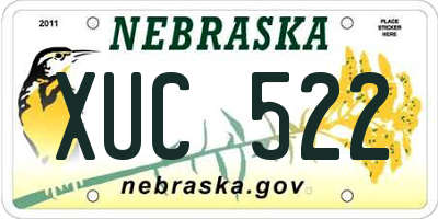 NE license plate XUC522