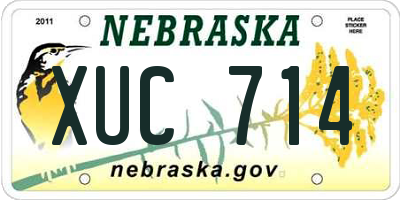 NE license plate XUC714