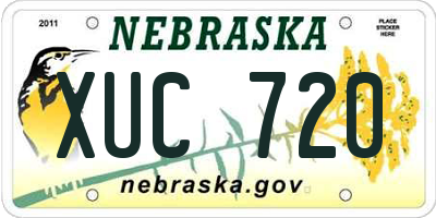 NE license plate XUC720