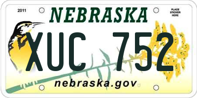 NE license plate XUC752