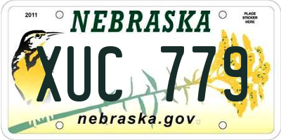 NE license plate XUC779