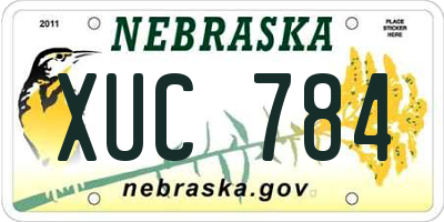 NE license plate XUC784