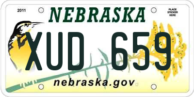 NE license plate XUD659