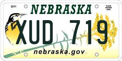 NE license plate XUD719