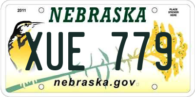 NE license plate XUE779
