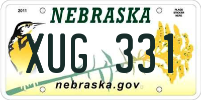 NE license plate XUG331