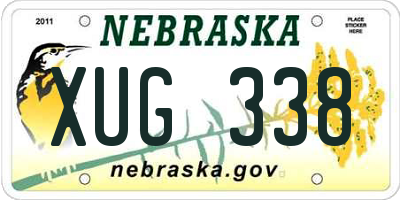 NE license plate XUG338