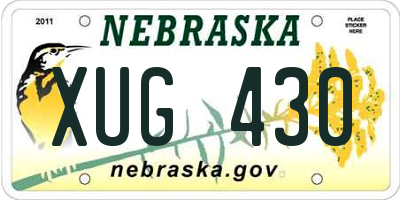 NE license plate XUG430
