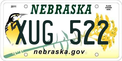 NE license plate XUG522