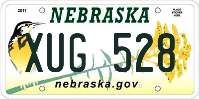 NE license plate XUG528