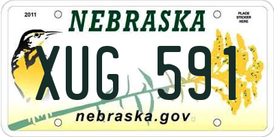 NE license plate XUG591