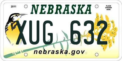 NE license plate XUG632