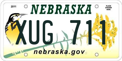 NE license plate XUG711