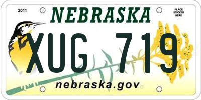 NE license plate XUG719