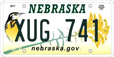 NE license plate XUG741