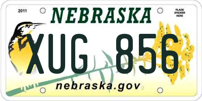 NE license plate XUG856