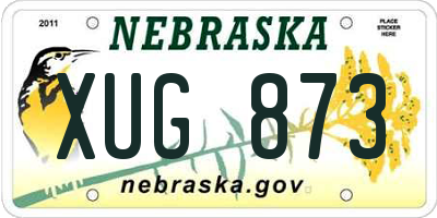 NE license plate XUG873
